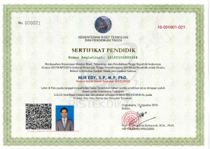 SERTIFIKAT PENDIDIK DOSEN S2 PERTANIAN